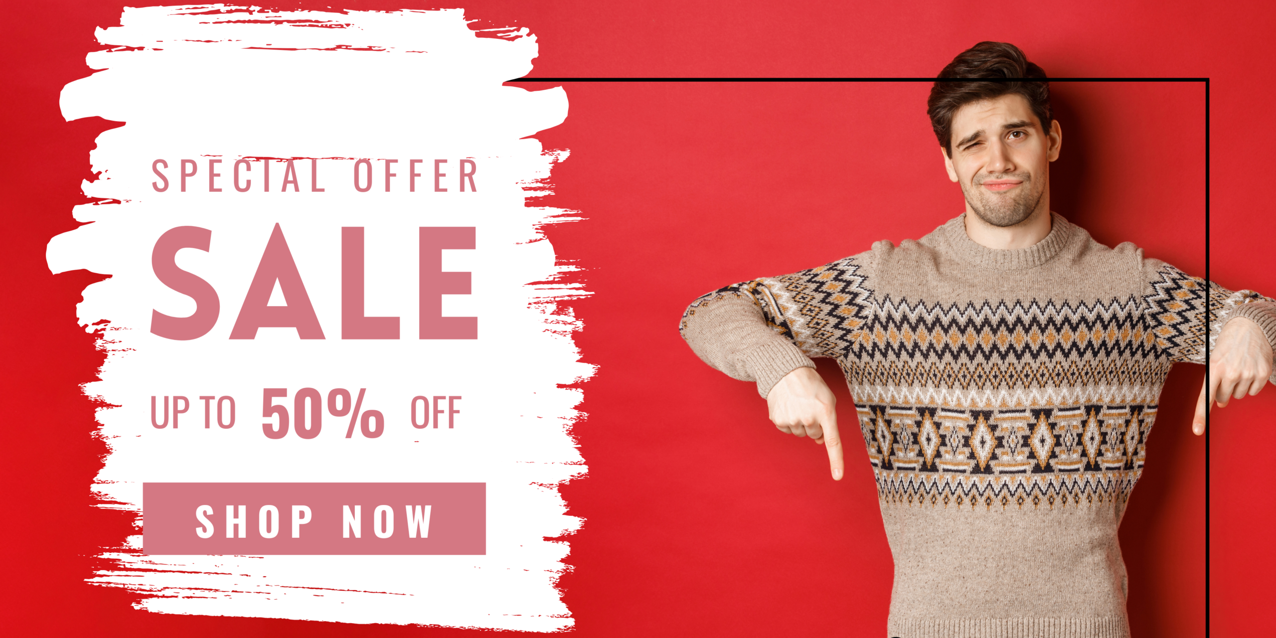 White Pink Modern Sale Shop Now Banner (1)